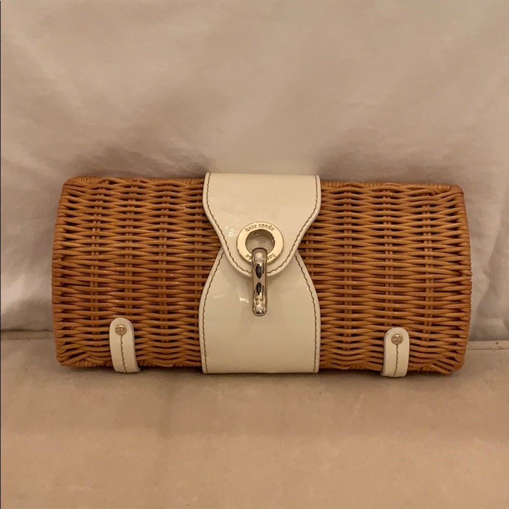 Kate Spade wicker clutch